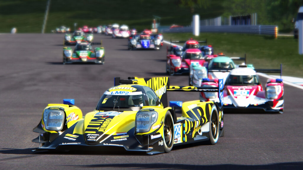 Brno endurance racing with LMP2 cars in Assetto Corsa