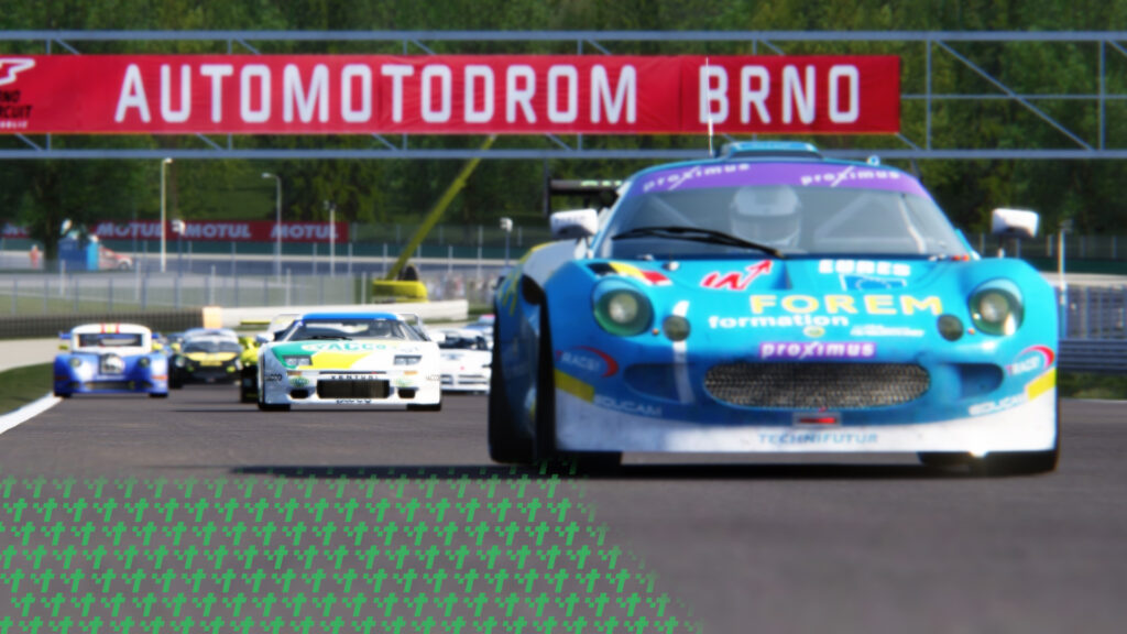 n-gt_brno Sim racing allows for choices such as driving classic N-GT cars across Automotodrom Brno.